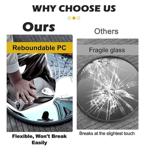 مرآة محدبة مقاس 24 بوصة، مرآة زاوية عمياء للجدار، مرآة أمان رؤية زاوية واسعة قابلة للتعديل، مرايا أمان محدبة، مرآة مكافئة للزوايا، مرايا الممر للنقطة العمياء in Kuwait