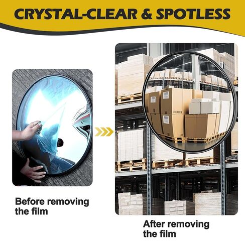 مرآة محدبة مقاس 24 بوصة، مرآة زاوية عمياء للجدار، مرآة أمان رؤية زاوية واسعة قابلة للتعديل، مرايا أمان محدبة، مرآة مكافئة للزوايا، مرايا الممر للنقطة العمياء in Kuwait