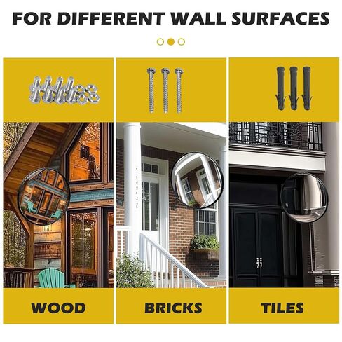 مرآة محدبة مقاس 24 بوصة، مرآة زاوية عمياء للجدار، مرآة أمان رؤية زاوية واسعة قابلة للتعديل، مرايا أمان محدبة، مرآة مكافئة للزوايا، مرايا الممر للنقطة العمياء in Kuwait