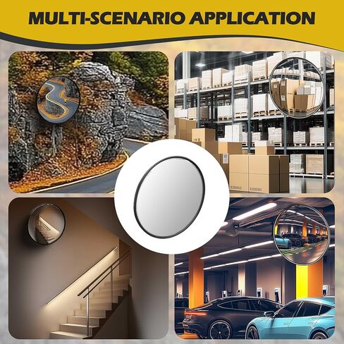 مرآة محدبة مقاس 24 بوصة، مرآة زاوية عمياء للجدار، مرآة أمان رؤية زاوية واسعة قابلة للتعديل، مرايا أمان محدبة، مرآة مكافئة للزوايا، مرايا الممر للنقطة العمياء in Kuwait