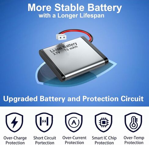 ميكروفون Vislla Mini لأجهزة iPhone وAndroid، بطارية 11 ساعة، ميكروفون لاسلكي بخاصية إلغاء الضوضاء، ميكروفون مثبت على طية صدر السترة لمنشئ المحتوى، مدونات الفيديو/YouTube/Tiktok/تسجيل الفيديو/البث/المقابلات in Kuwait