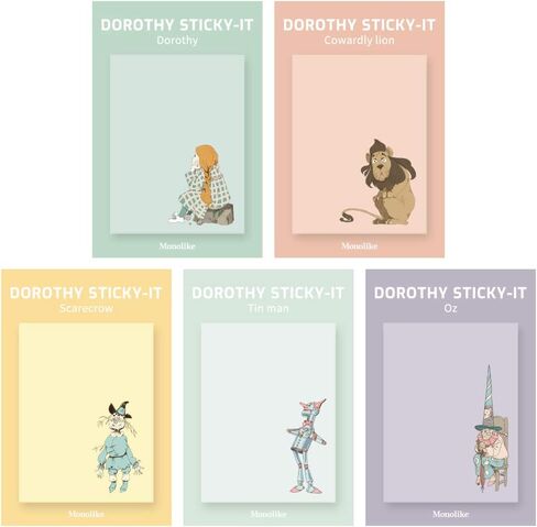 Monolike Photo Sticky-It 5p Set - Break time Self-Adhesive Memo Pad 50 Sheets, Daily Sticky, Diary, Memo in Kuwait
