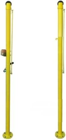 Badminton Net Stand,Freestanding Badminton Posts,Pre-Buried Net Stand with Grid and Chassis,Sports Training Equipment for Stadium Beach Lane in Saudi Arabia
