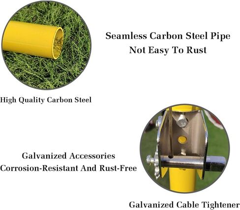 Badminton Net Stand,Freestanding Badminton Posts,Pre-Buried Net Stand with Grid and Chassis,Sports Training Equipment for Stadium Beach Lane in Saudi Arabia