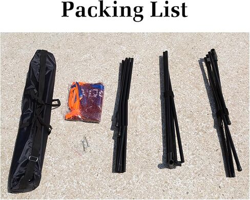 Badminton Net Stand Portable,Freestanding Badminton Posts,Indoor Outdoor Volleyball Poles,with Net and Backpack,Athletic Training Equipment for Ballpark Beach Drive (One Color Leng in Saudi Arabia