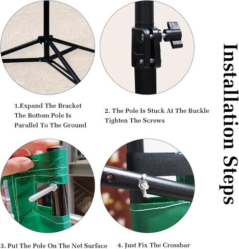 Badminton Net Stand Portable,Freestanding Badminton Posts,Indoor Outdoor Volleyball Poles,with Net and Backpack,Athletic Training Equipment for Ballpark Beach Drive (One Color Leng in Saudi Arabia