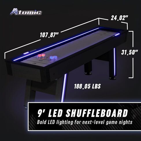 طاولة شوفلبورد LED أزور مقاس 9 بوصة من أتوميك in Saudi Arabia