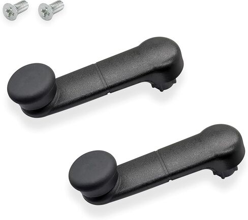 مجموعة مقبض كرنك النافذة الأمامية والخلفية اليسرى واليمنى OEM غطاء بلاستيكي للجسم المعدني مناسب لـ 1987-2023 موستانج برونكو F150 F250 F350 Super Duty Econoline Ranger # E6DZ5423342A F7UZ1523342AAA in Kuwait