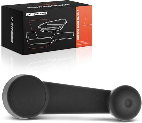 A-Premium Driver or Passenger Side Window Crank Handle Compatible with Ford Fiesta 2011, Transit Connect 2010-2013, Textured Black in Kuwait