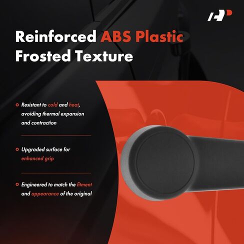 A-Premium Driver or Passenger Side Window Crank Handle Compatible with Ford Fiesta 2011, Transit Connect 2010-2013, Textured Black in Kuwait