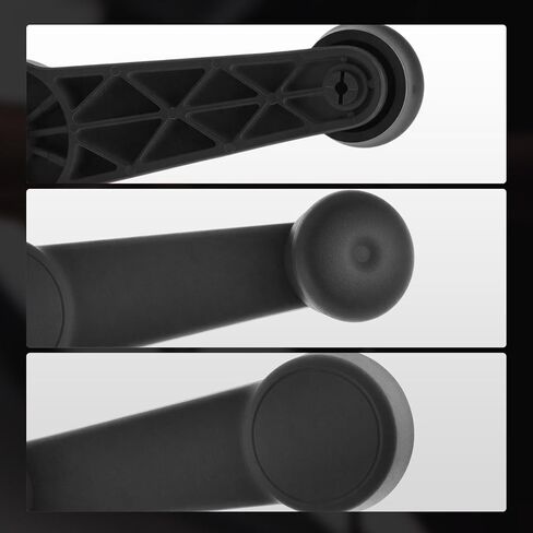 A-Premium Driver or Passenger Side Window Crank Handle Compatible with Ford Fiesta 2011, Transit Connect 2010-2013, Textured Black in Kuwait