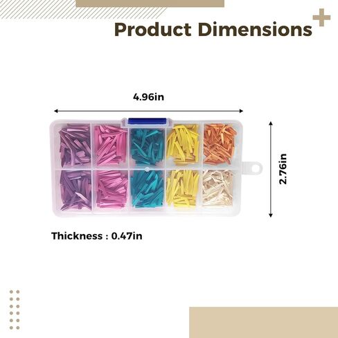 Generic طقم إسفين للأسنان مكون من 600 قطعة، خشب القيقب عالي الكثافة لحالات الأسنان، بمرونة وكفاءة من أجل الدقة in Kuwait