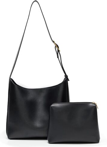 Bucket Bags for Women Medium Vegan Leather Tote with Adjustable Strap Small Pouch Designer Handbags Travel Work Purse in Kuwait