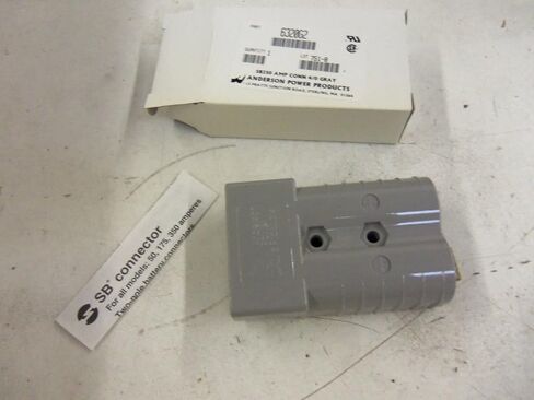 ANDERSON 6320G2 قابس طرفي رمادي ذو موضعين، اتصال نحاسي، عزل البولي إيثيلين، مادة نحاسية، تصنيف درجة حرارة 600 فهرنهايت، أقصى جهد 60 فولت in Kuwait