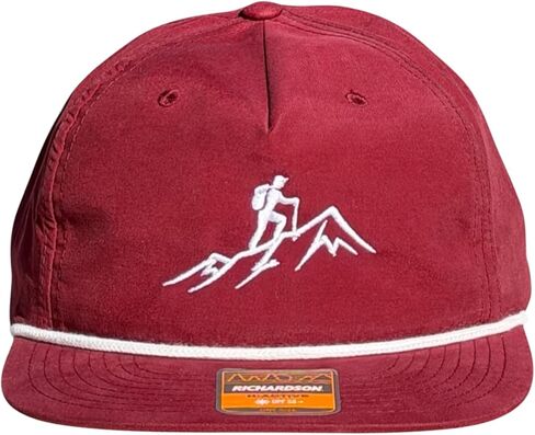 Hiking Rope Hat – Mountain Climber Embroidered Snapback Cap, Outdoor Adventure Flat Bill Hat in Saudi Arabia