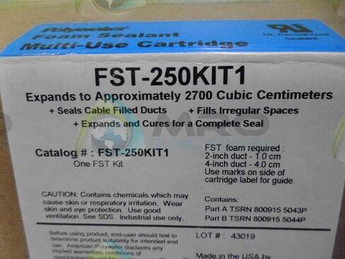 FST-250KIT Polyurethane Foam Duct Sealant Kit 8.5 oz Cartridge Amber Resin Clear Curing Agent in Saudi Arabia