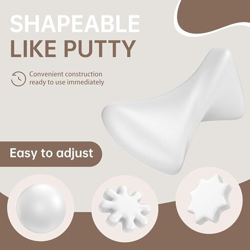 10 Pcs Waterproof Seal Putty, Premium Moldable Duct Seal Repair Clay for Quick Mending Wall Holes, Air Conditioning Openings & Drain Connections(White) in Saudi Arabia