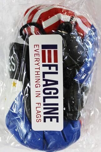 USA and Philippines Novelty Mini Boxing Gloves with Black Snap Connection in Kuwait