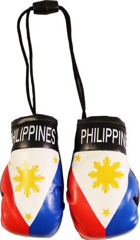 Philippines - Novelty Mini Boxing Gloves with Black Snap Connection in Kuwait