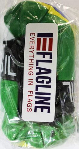 Brazil (Brasil) - Novelty Mini Boxing Gloves with Black Snap Connection in Kuwait