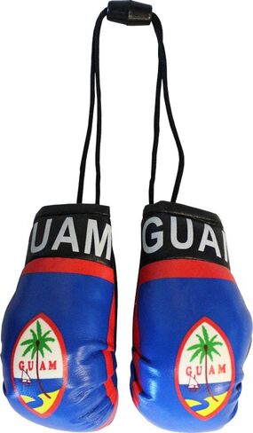 Guam - Novelty Mini Boxing Gloves with Black Snap Connection in Kuwait