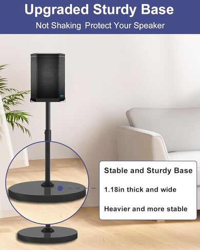 حامل مكبر صوت قابل للتعديل بارتفاع جديد لـ Bose S1 Pro / S1 Pro Plus / S1 Pro+، يمتد من 45 بوصة إلى 54 بوصة، ويتحمل ما يصل إلى 20 رطلًا، حامل مكبرات صوت شديدة التحمل لـ Bose، سهل التركيب، مع براغي in Saudi Arabia