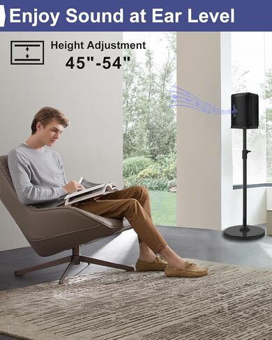 حامل مكبر صوت قابل للتعديل بارتفاع جديد لـ Bose S1 Pro / S1 Pro Plus / S1 Pro+، يمتد من 45 بوصة إلى 54 بوصة، ويتحمل ما يصل إلى 20 رطلًا، حامل مكبرات صوت شديدة التحمل لـ Bose، سهل التركيب، مع براغي in Saudi Arabia