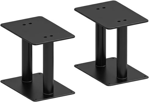 5-8 Inch Desktop Speaker Stands with Cable Management, 55lbs Heavy Duty Steel Desk Speaker Stand for Bookshelf Speakers & Studio Monitors, Stable Desktop Speaker Stand Pair, Cleaner Desk Audio Setup in Saudi Arabia