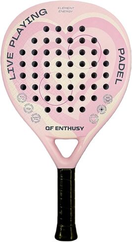 Padel Racket, Carbon Fiber Surface Padel Racquet, Lightweight, Ideal for Training/Matches in Saudi Arabia