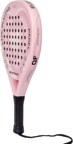 Padel Racket, Carbon Fiber Surface Padel Racquet, Lightweight, Ideal for Training/Matches in Saudi Arabia