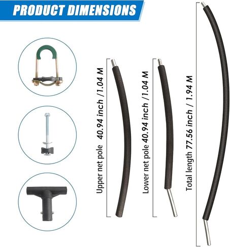 قطعة واحدة بديلة لأعمدة الترامبولين، قطع غيار عالمية لملحقات الترامبولين، تناسب 8-14 قدمًا، تتضمن غلافًا إسفنجيًا وأجهزة مع طريقتين للتثبيت in Kuwait