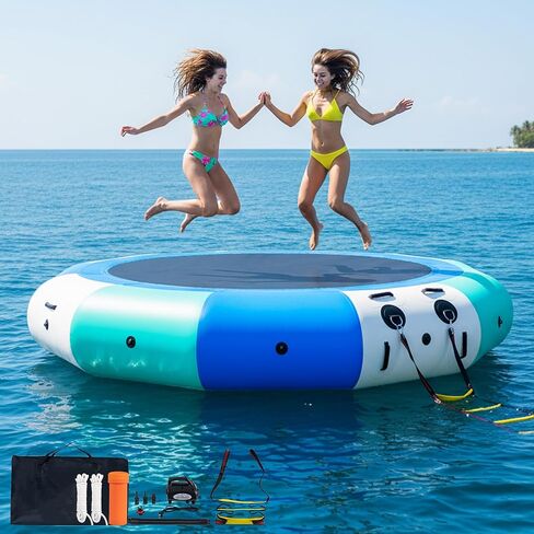 COOLWAVE Water Trampoline for Lake, Floating Trampoline for Lake Pool Ocean with Pump in Saudi Arabia