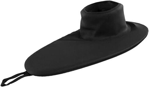 تنورة رش كاياك مقاومة للماء لقمرة القيادة، ملحق أسود للتجديف لحماية الرياضات المائية in Kuwait