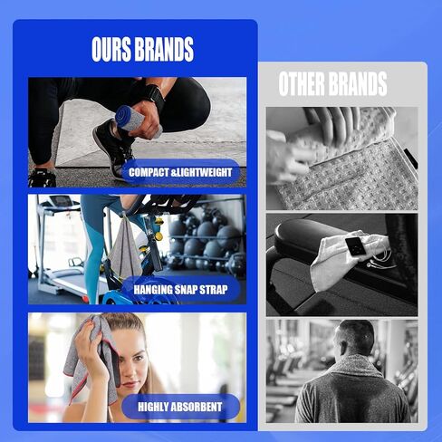 مناشف رياضية من الألياف الدقيقة 3 عبوات، منشفة تمرين سريعة الجفاف، منشفة عرق سريعة الجفاف للرجال والنساء، معدات التمرين، اليوغا، التخييم، المشي لمسافات طويلة، هدايا الصالة الرياضية - 16x26.8 بوصة، رمادي منقط in Kuwait