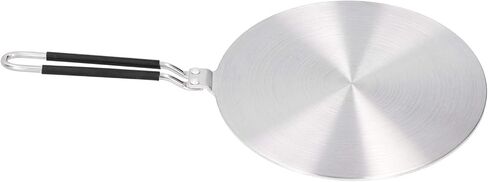 Stainless Steel Heat Diffuser Induction Adapter Plate with Anti-scalding Silicone Handle Universal for Gas Electric Cookers Kitchen Utensil Various Pots in Kuwait