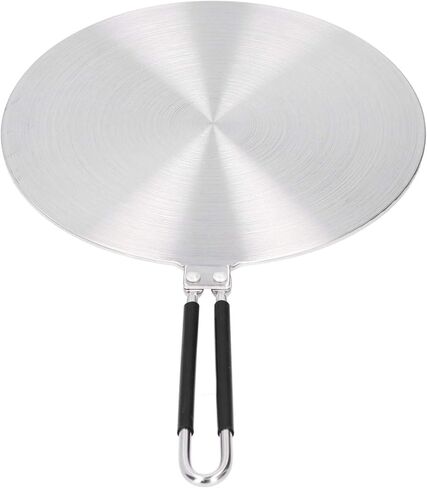 Stainless Steel Heat Diffuser Induction Adapter Plate with Anti-scalding Silicone Handle Universal for Gas Electric Cookers Kitchen Utensil Various Pots in Kuwait