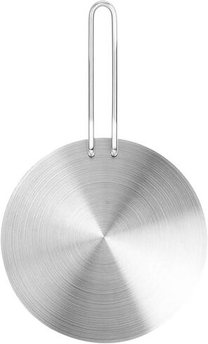 Stainless Steel Heat Diffuser Plate, Induction Cooker Adapter for Non - Inductive Pans, Even Heat Distribution Converter with Handle for Gas Electric Stovetop (24cm) in Saudi Arabia