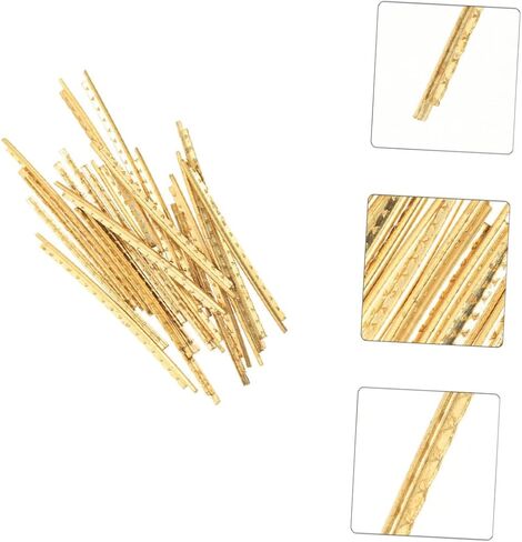 20Pcs Guitar Fret Wires Replacement for Folk Acoustic Electric Guitar Durable Easy to Install for Beginners Professionals Compatible with Various in Saudi Arabia