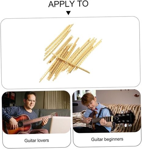 20Pcs Guitar Fret Wires Replacement for Folk Acoustic Electric Guitar Durable Easy to Install for Beginners Professionals Compatible with Various in Saudi Arabia