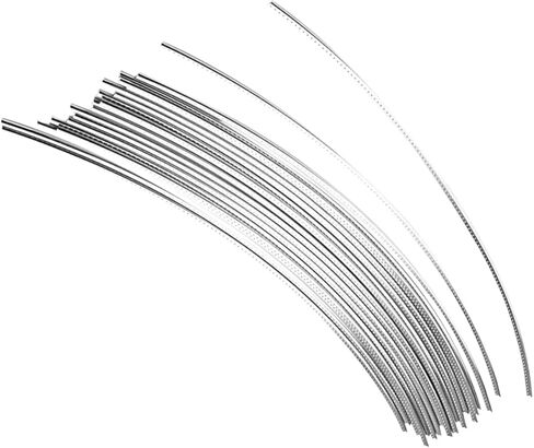 Kisangel 25Pcs Durable Fret Wires for Electric and Acoustic Guitars Premium Metal Guitar Fret Wire Convenient Installation for Beginners for Guitar Sound Enhancement in Saudi Arabia