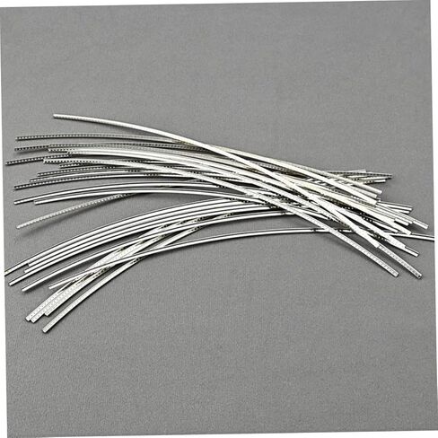 Kisangel 25Pcs Durable Fret Wires for Electric and Acoustic Guitars Premium Metal Guitar Fret Wire Convenient Installation for Beginners for Guitar Sound Enhancement in Saudi Arabia
