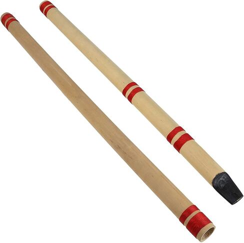 مجموعة من 2 فلوت خشبي تقليدي، آلة موسيقية خشبية رائعة الصوت - فلوت هدية فريدة لمحبي موسيقى الفلوت in Kuwait