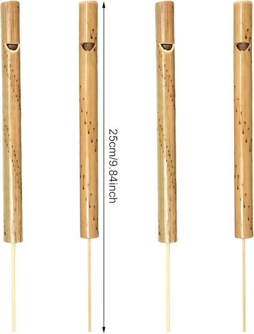 yueton 4PCS Bamboo Bird Flute Whistle Bamboo Flute and Flute Whistle for Bamboo Instruments Birthday Gift Instrument in Saudi Arabia