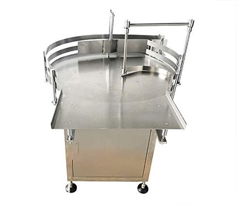 Bottle Unscrambler Distributing Machine Transfer Conveyor Round Accumulation Table Bottle Turn Table Rotary 31.5inch in Saudi Arabia