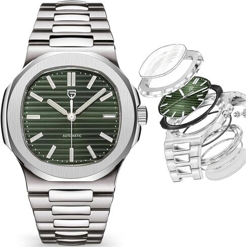 LACZ DENTON Pagani Design PD1728 Mens Automatic Watches Full Stainless Steel Waterproof 100M Watches for Men Men Mechanical Wristwatches in Kuwait