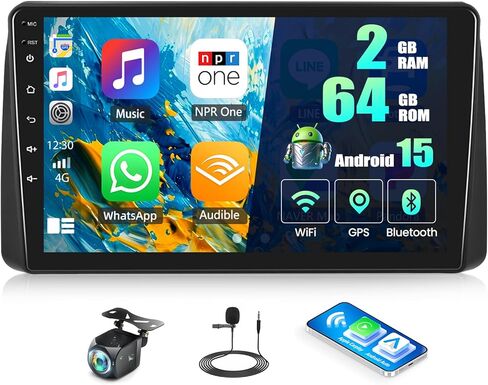 Sixtop [8-Core 2+64g] Sterroid Car Stereo لـ Chrysler Grand Voyager 2011-2016/Dodge Grand Caravan 2011-2020 مع CarPlay Android Auto 59 موضوع لمس in Kuwait