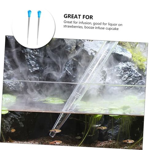 2pcs Graduated Kitchen Pipettes for Measuring Liquids Multi-Functional Dropper Tools for Aquariums Cooking and Experiments Plastic Measuring Tools for Liquids Oils and in Saudi Arabia
