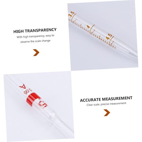 4pcs Graduated Glass Pipette Set Ring Pipettes for Fluid Transfer Precise Measuring Straws for Laboratory and Chemical Experiments in Saudi Arabia