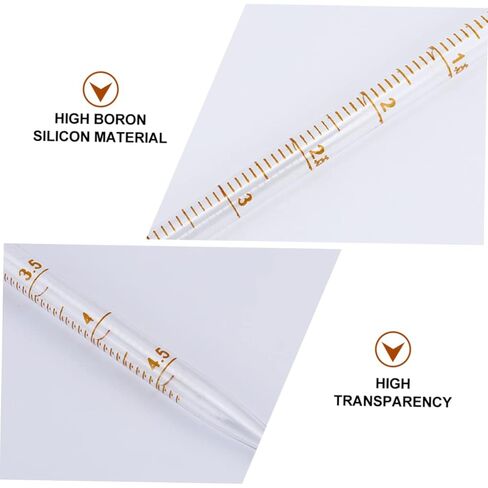 4pcs Graduated Glass Pipette Set Ring Pipettes for Fluid Transfer Precise Measuring Straws for Laboratory and Chemical Experiments in Saudi Arabia