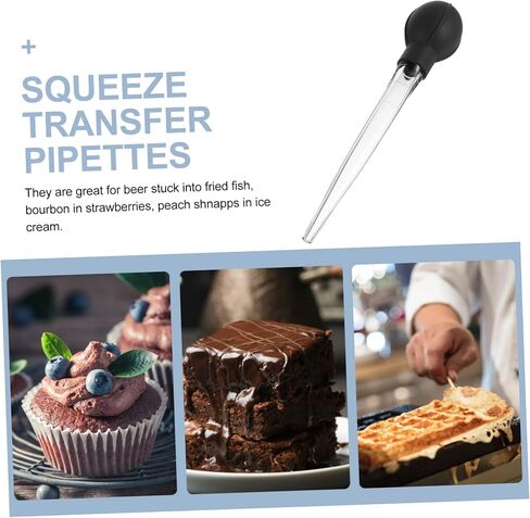 Cabilock Cooking Pipette Measuring Tube Large Scale for Kitchen Baking Liquor Grey in Saudi Arabia
